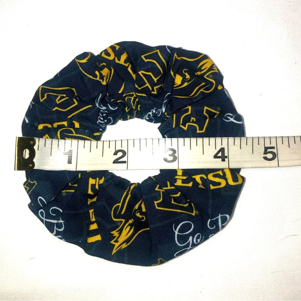 Navy Blue ETSU Hair Scrunchies Set